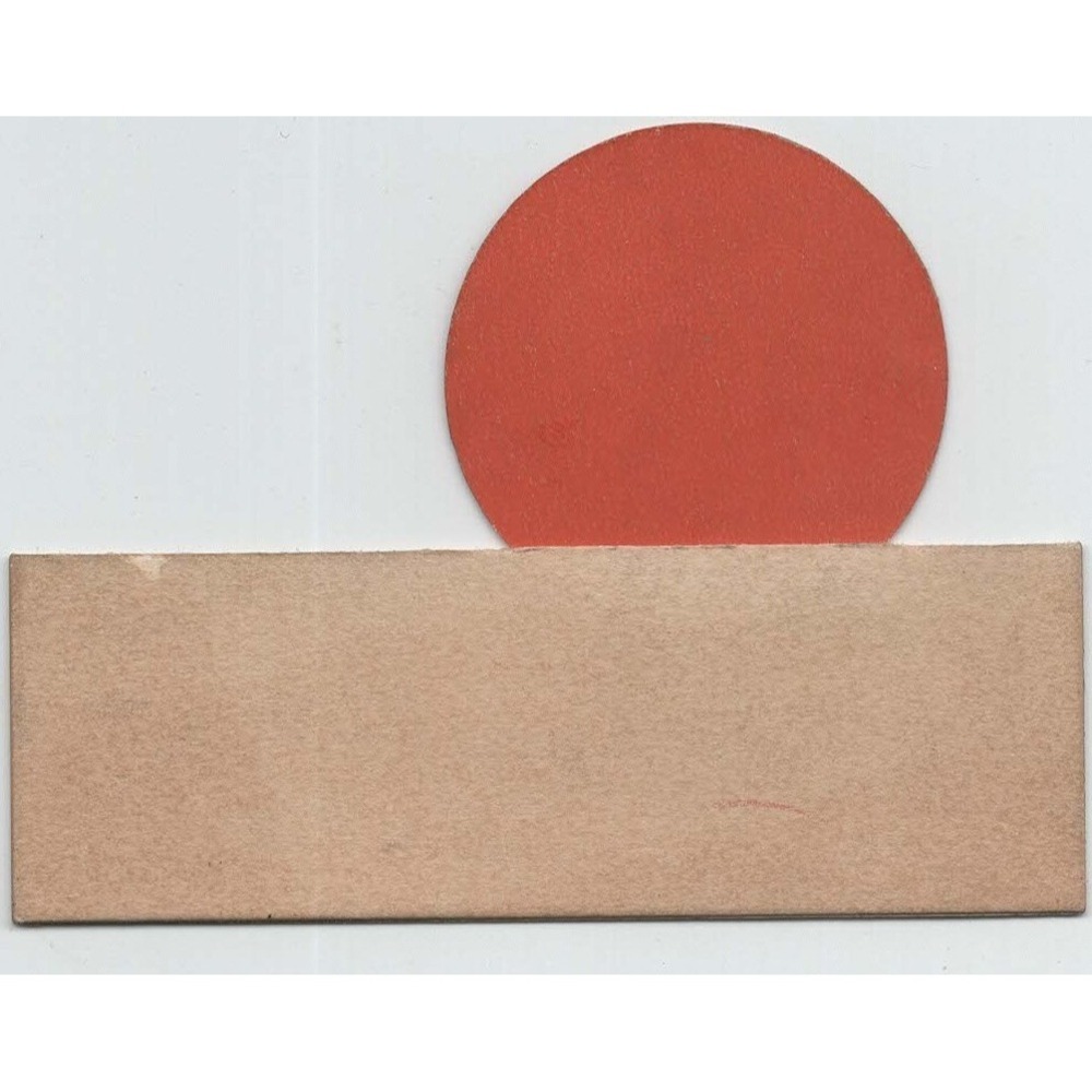 Vintage Mechanical Riddle Place Cards Red Sun Face Novelty Ephemera Set of 3 - Picture 5 of 11